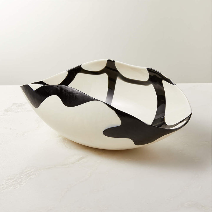 ZETA MURANO WHITE GLASS BOWL
