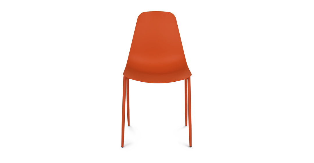 Svelti Begonia Orange Dining Chair Set Of 2