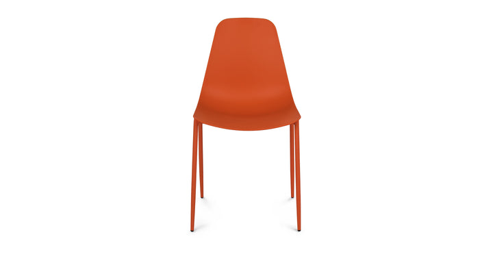 Svelti Begonia Orange Dining Chair Set Of 2