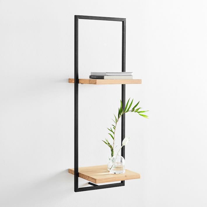 Shelfmate Wood & Metal Shelves Collection Oak/Black