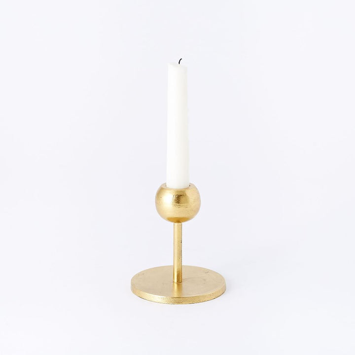Modern Brass Candleholder Small