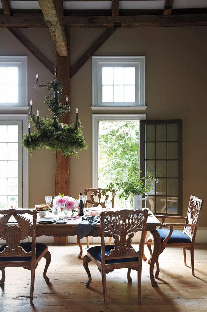 Handcarved Menagerie Deer Armchair