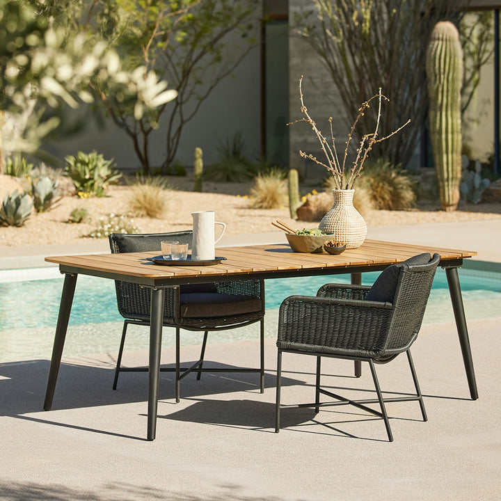Latta Outdoor Dining Table Slate Gray