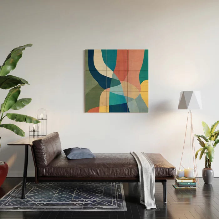 Waterfall and forest Wood Wall Art No Frame 3'x3'