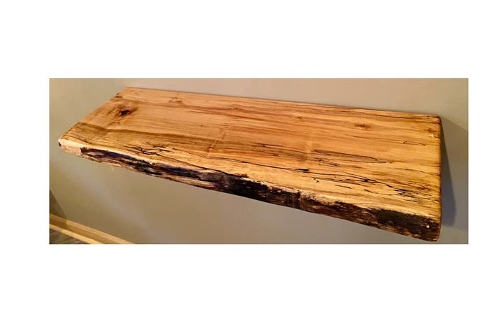 Maple Floating Shelf with Live Edge 30"