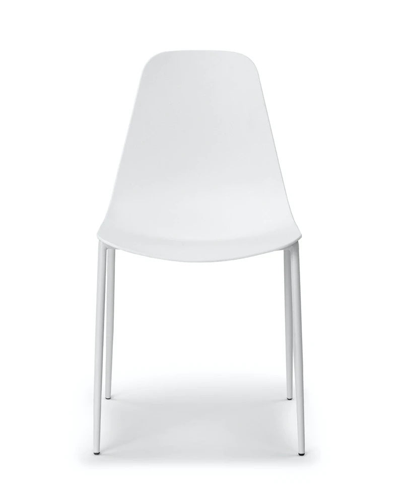 Svelti Pure White Dining Chair Set Of 2