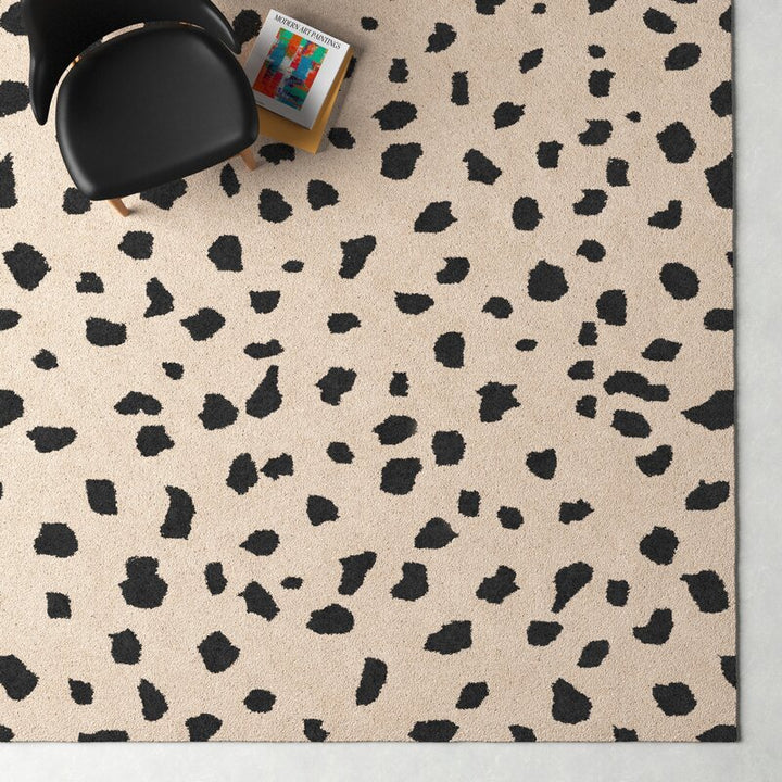 Jayson Animal Print Tufted Wool Area Rug 9'x13'