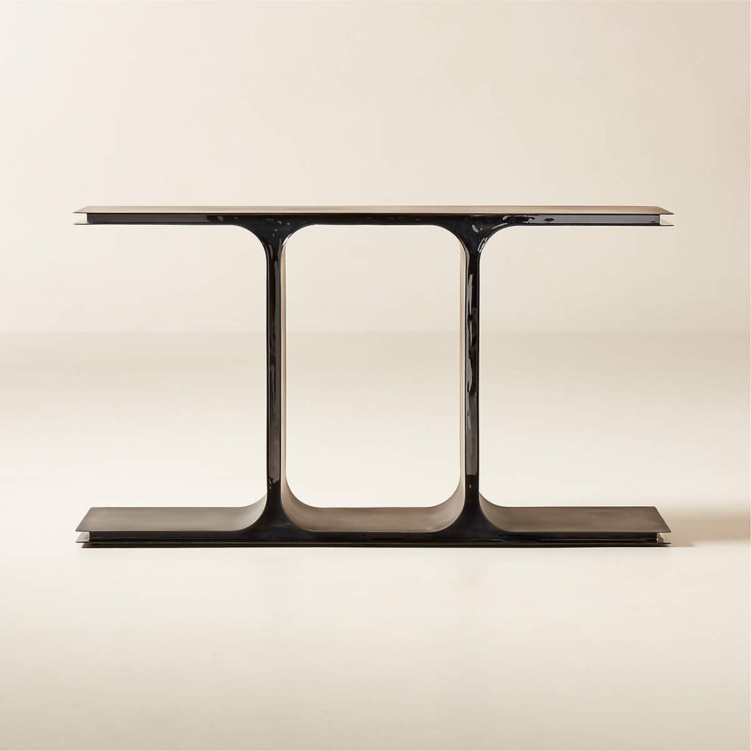 IPSILON BLACK METAL CONSOLE TABLE
