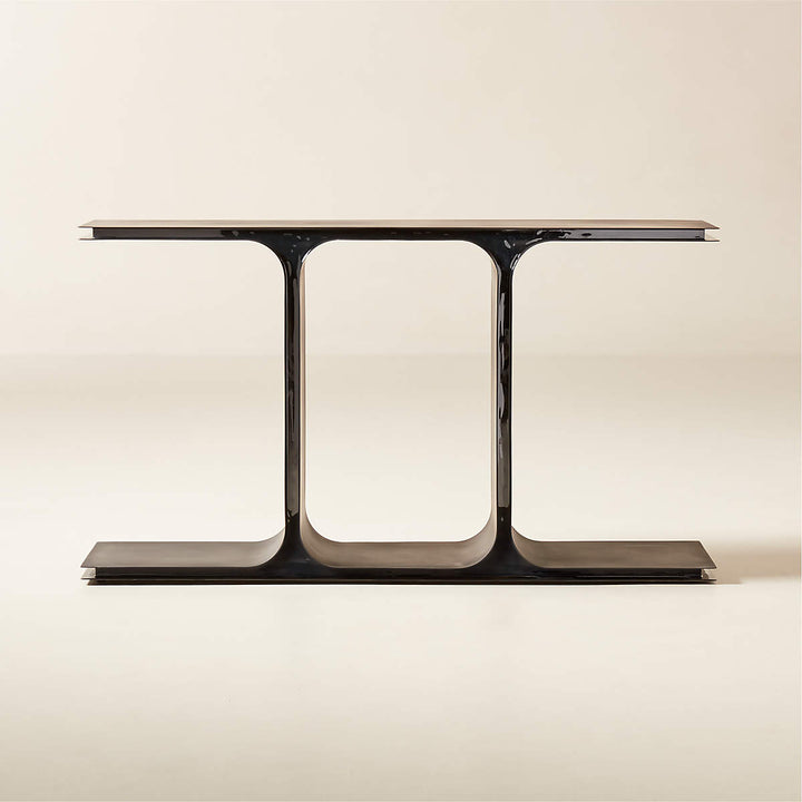 IPSILON BLACK METAL CONSOLE TABLE
