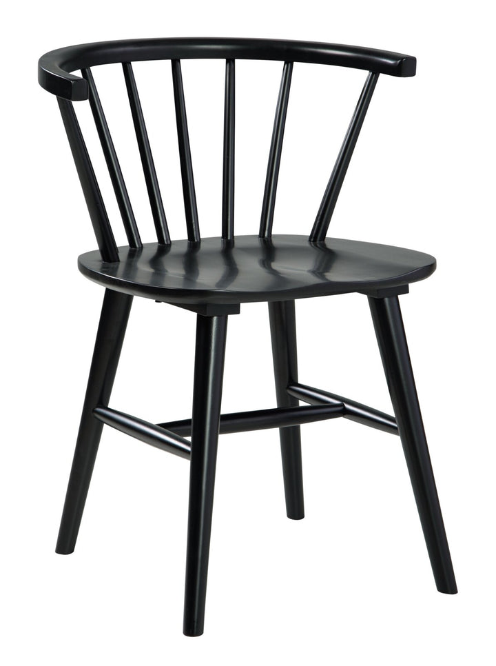 Arielle Rubber Wood Windsor Back Side Chair