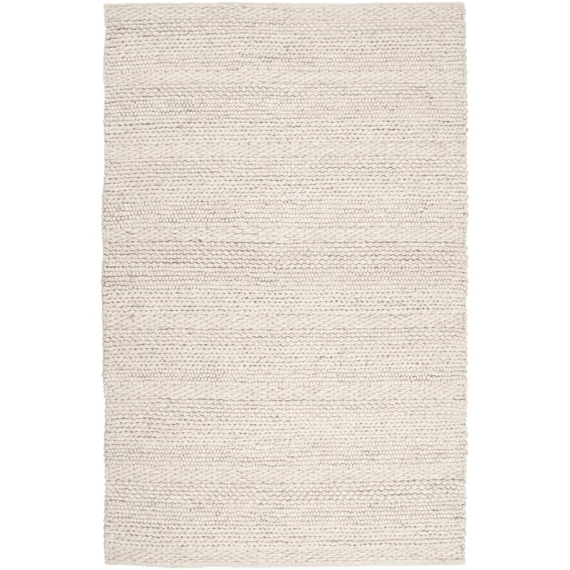 Othello Handmade Flatweave Wool Ivory Area Rug-2'6''x10'