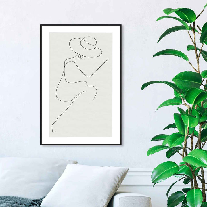 Fashion And Glam Sunday Graphic Art canvas with frame-16"x24"