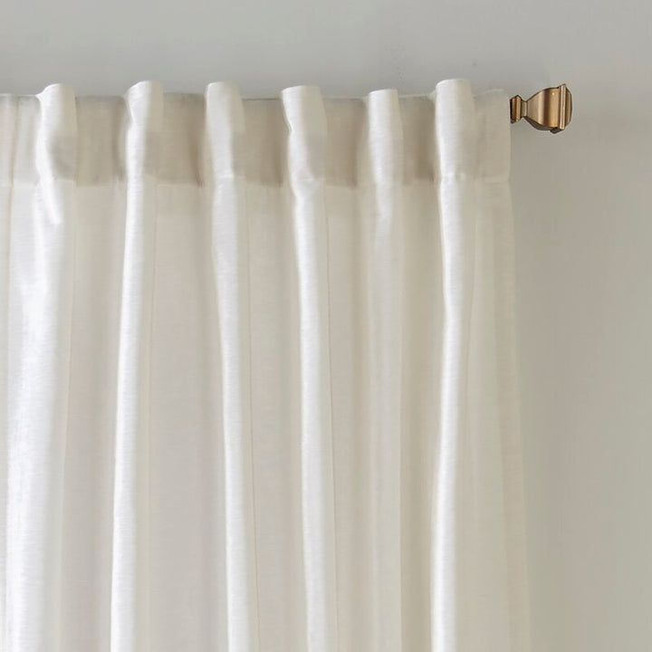 Savala Distressed Solid Room Darkening Single Curtain Panel