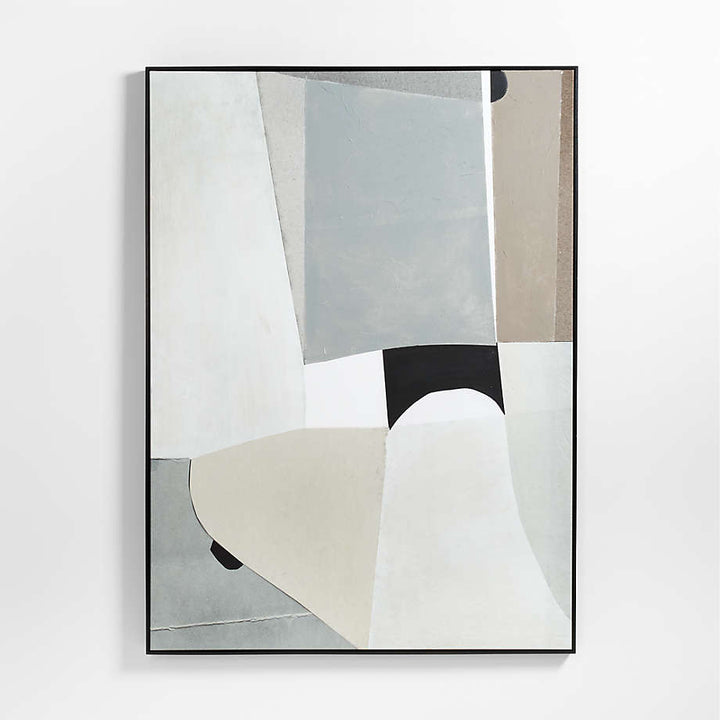 Composition of Neutrals Print With Frame-75"x55"
