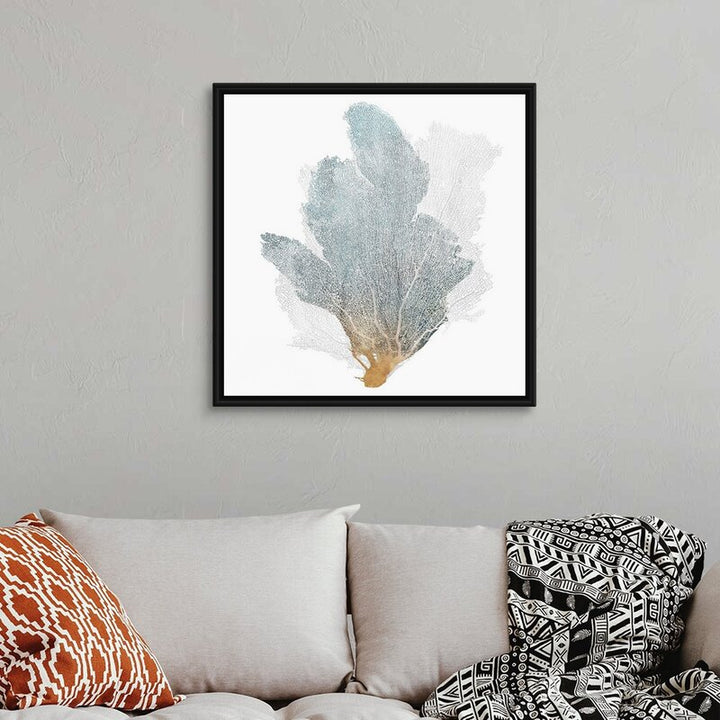 Delicate Coral II by Isabelle Painting on Canvas With Frame-32''x32''