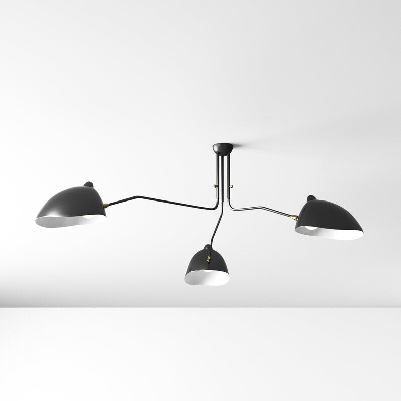 Cicero 3 Light Semi Flush Mount