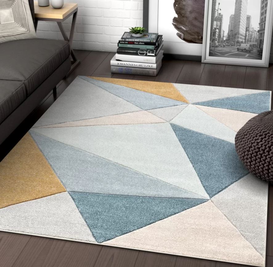 Ruby Geometric Area Rug-7'10"x9'10"