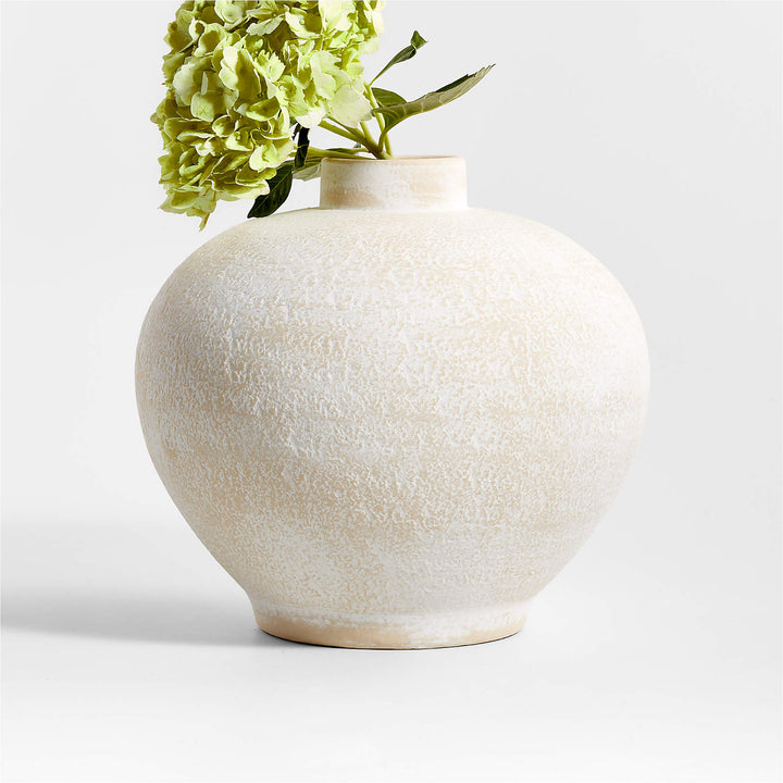 Ophelia Matte White Round Vase