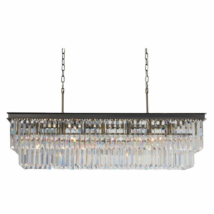 Kratika 8 Light Unique Statement Square Rectangle Chandelier