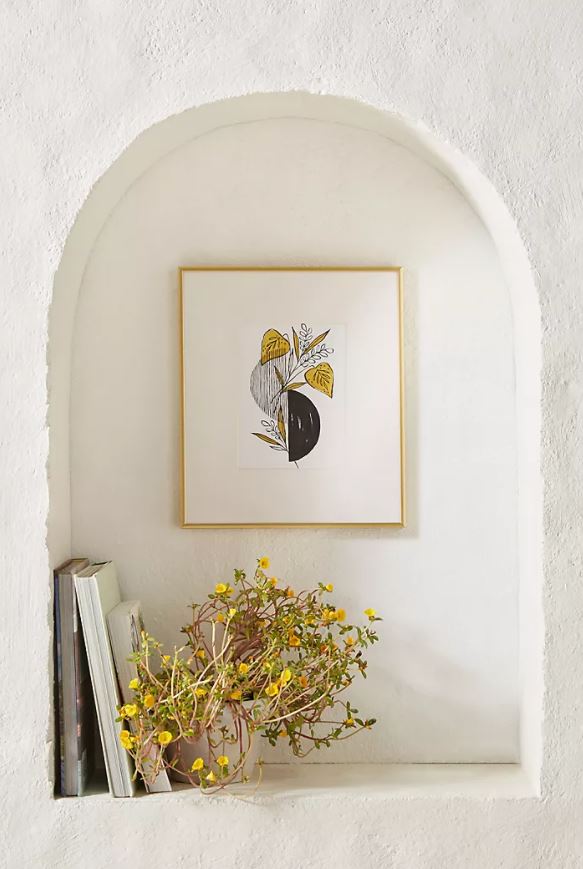 Midnight Foliage Wall Art Framed