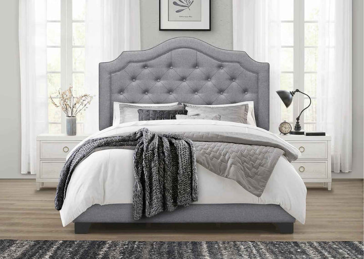 Alayah Tufted Upholstered Low Profile Standard Bed-Queen