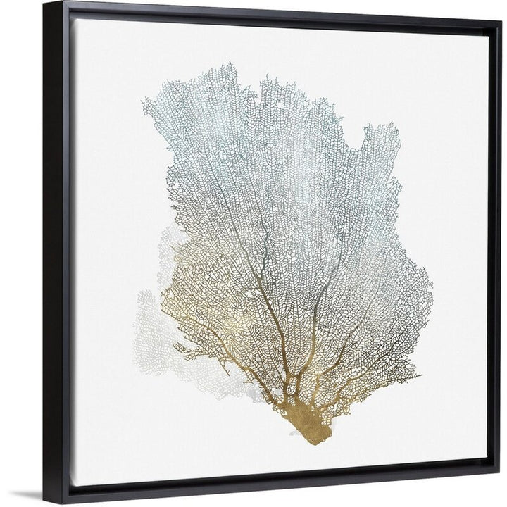 Delicate Coral I by Isabelle Z Painting on Canvas With Frame-32''x32''