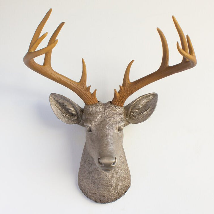 Large Deer Head Faux Taxidermy Wall Decor
