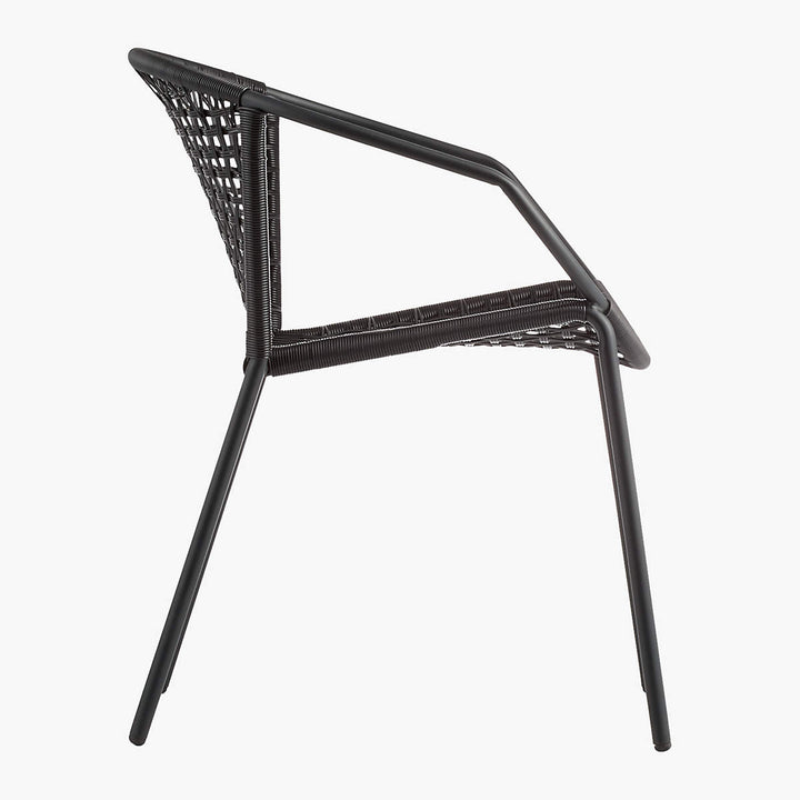 Sophia Black Outdoor Dining Armchair
