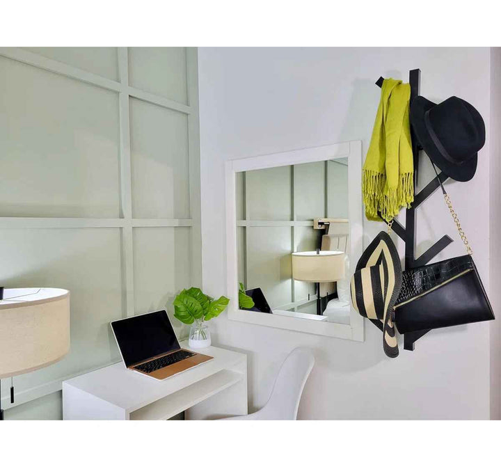 Pamila Iron Wall 8 Hook Wall Mounted Coat Rack