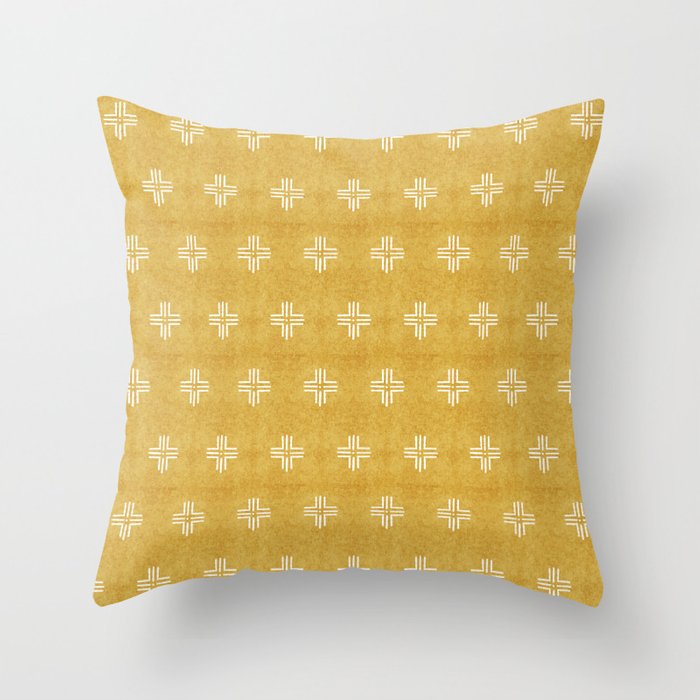 Mudcloth Pillow Boho Decor Throw Pillow With Insert-20"x20"
