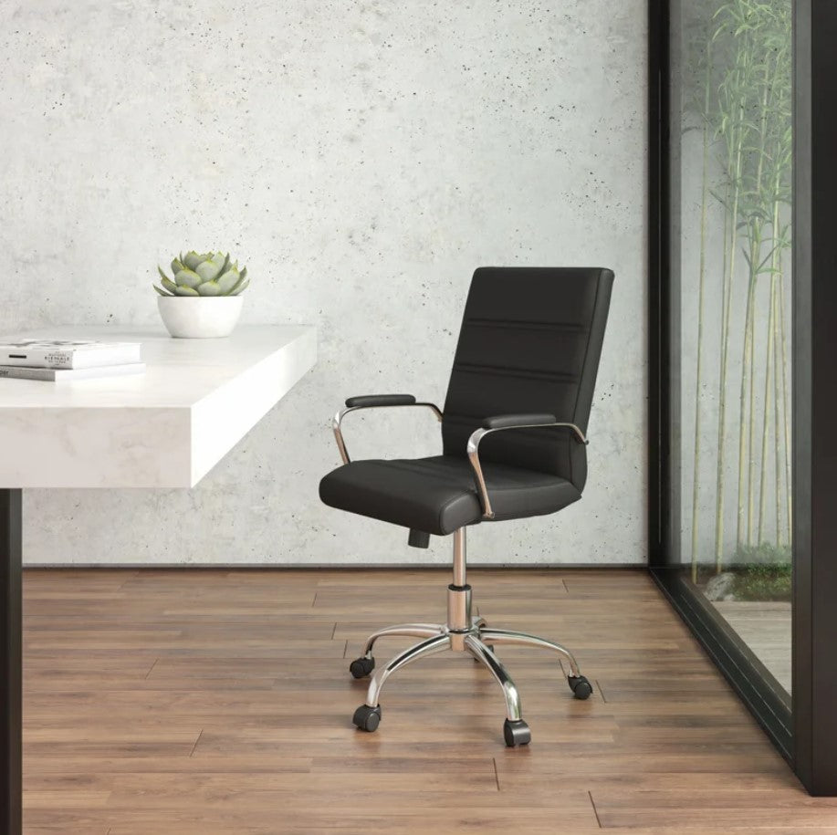 Mid Back Executive Swivel Office Chair with Metal Frame