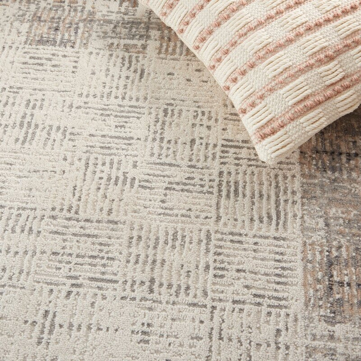 Alyse Geometric Gray/Ivory Area Rug-7'10''x9'10''
