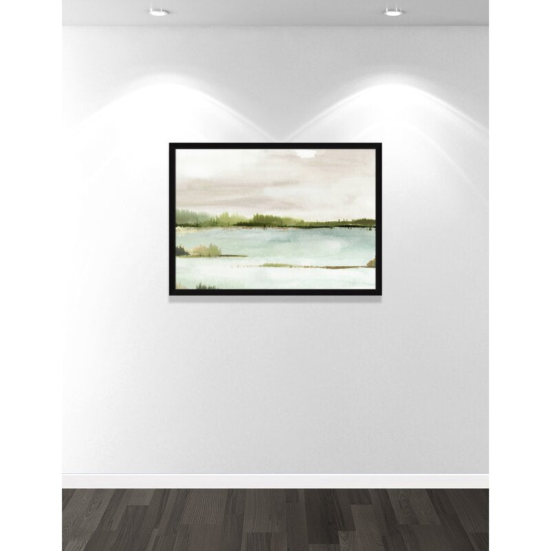 Silent Lake With Frame