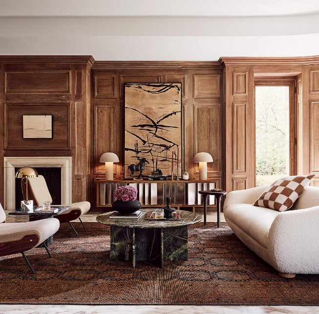 Pascala Hand Knotted Copper Wool Area Rug