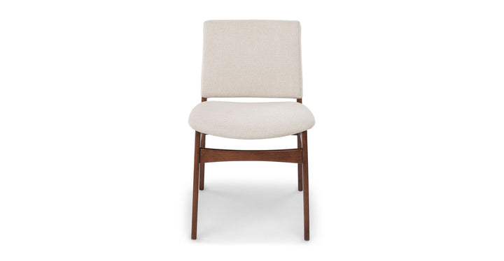 Nosh Chalk Gray Walnut Dining Chair Set Of 2