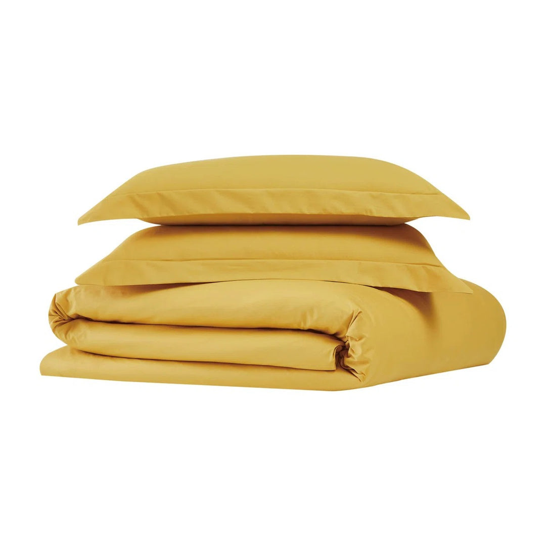 Jededian Cotton Percale Duvet Cover Set