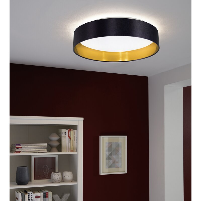 Newville Light Shaded Drum LED Flush Mount