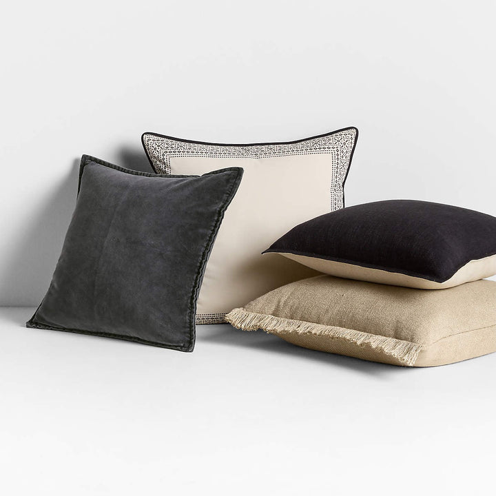 Relaxed Washed Organic Cotton Velvet-20"x20"