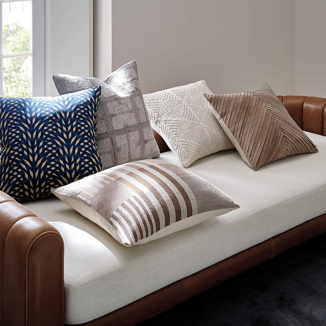 NETWORK GREY LINEN THROW PILLOW