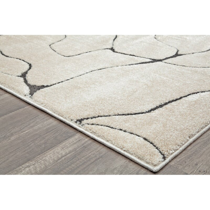 Chevron Ivory Area Rug-8'2"x10'