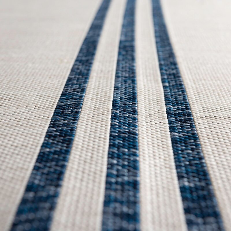 Striped Ivory Area Rug-7'.10"x10'