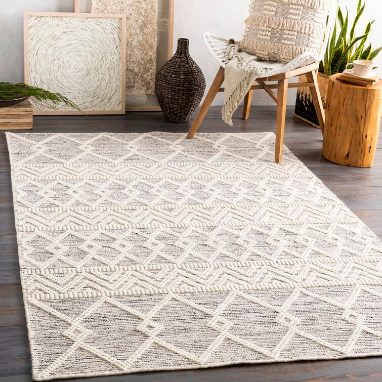 Gil Handmade Flatweave Wool Area Rug 9'x12'