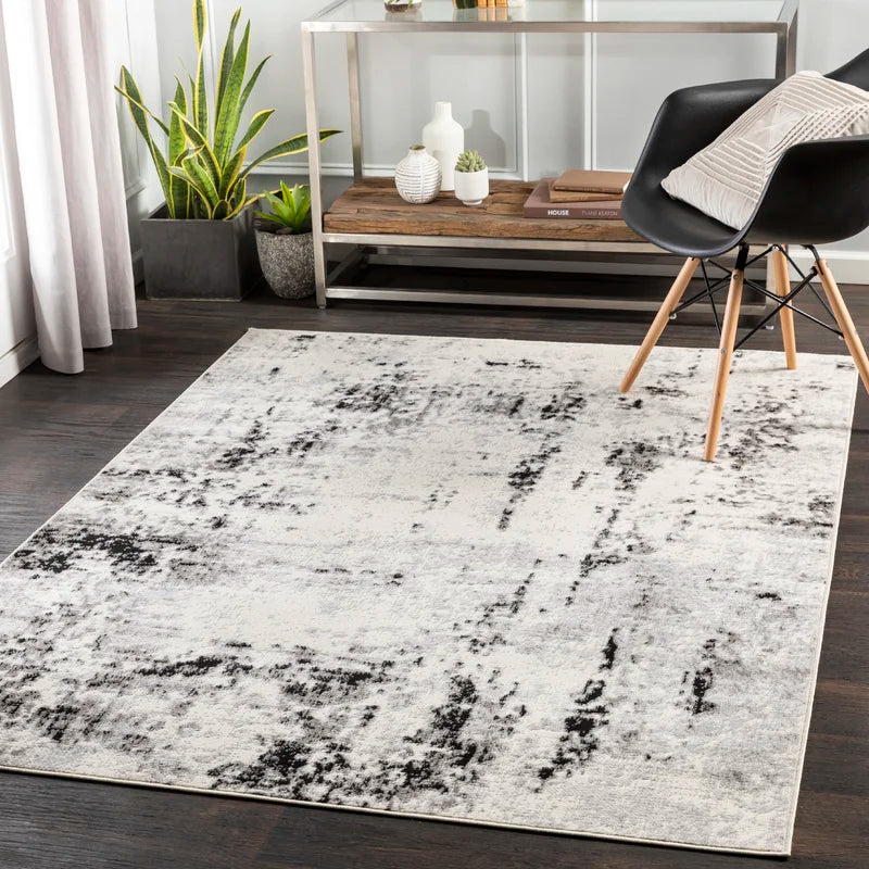 Hohman Machine Woven Gray Area Rug-7'10"x10