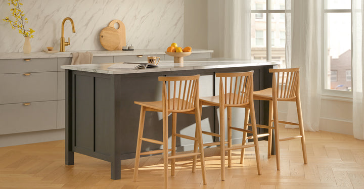 Rus Light Oak Counter Stool