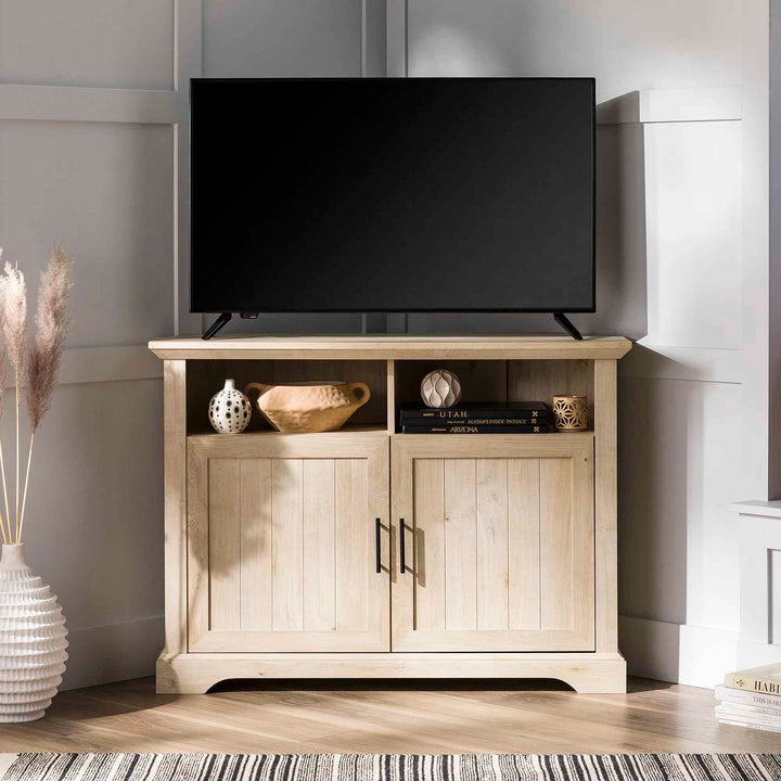 Rahzel 2-Door Corner TV Stand
