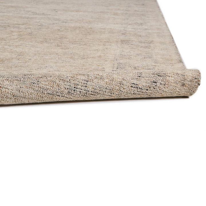 Lily Global Bazaar Brown Wool Geometric Patterned Rug 9'x12'