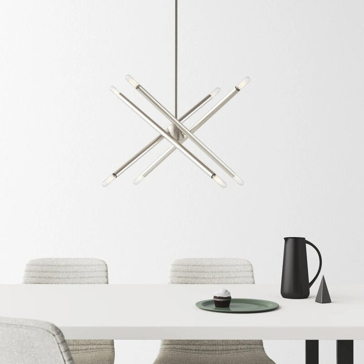 Poco 8 Light Metal Dimmable Sputnik Chandelier