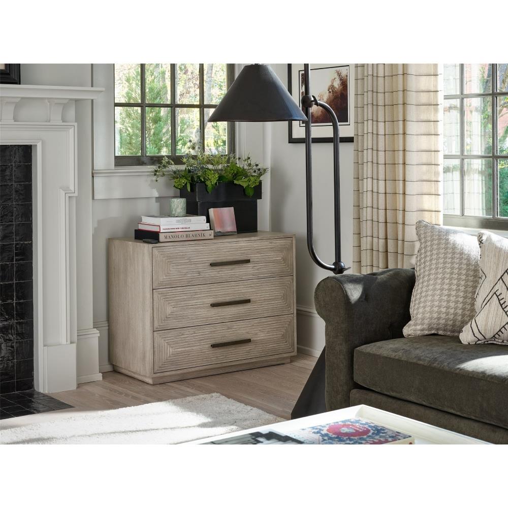 James Modern Classic Grey 3 Drawer Wood Dresser