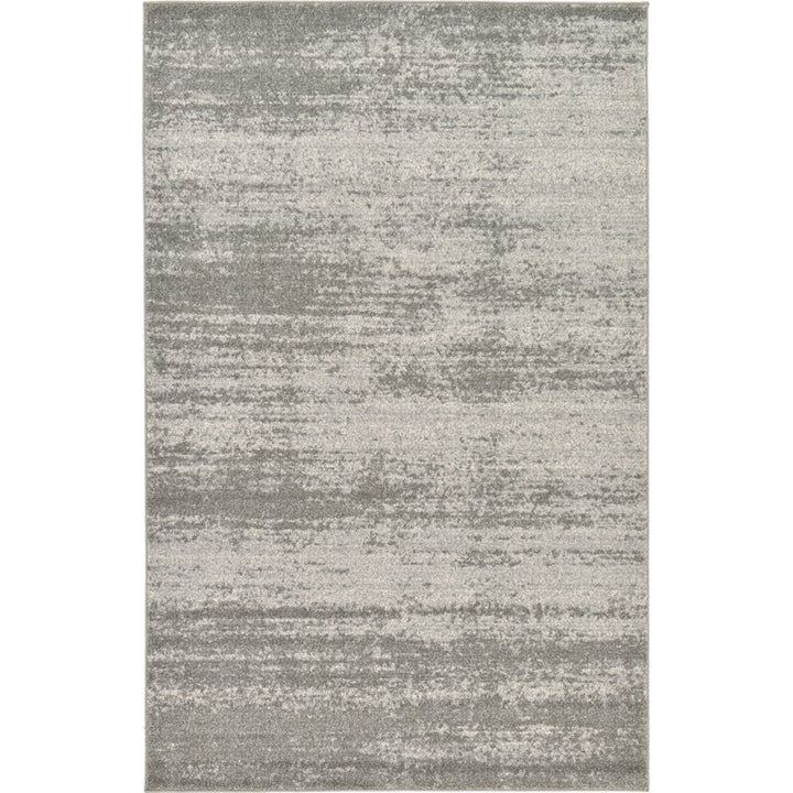 Croslin Abstract Light Gray Area Rug-9'x12'
