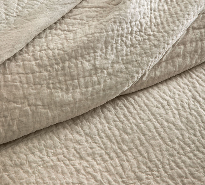 Belgian Flax Linen Handcrafted Quilt-Twin